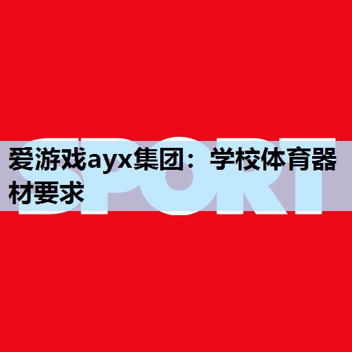 爱游戏ayx集团：学校体育器材要求