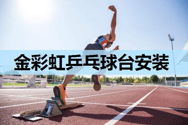 金彩虹乒乓球台安装
