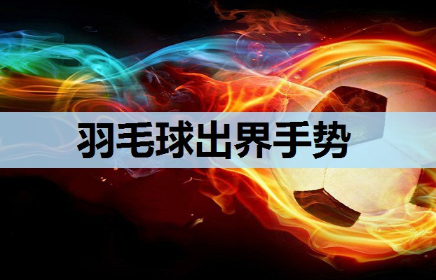 羽毛球出界手势 羽毛球出界手势